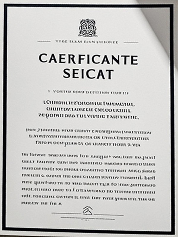 Certificates